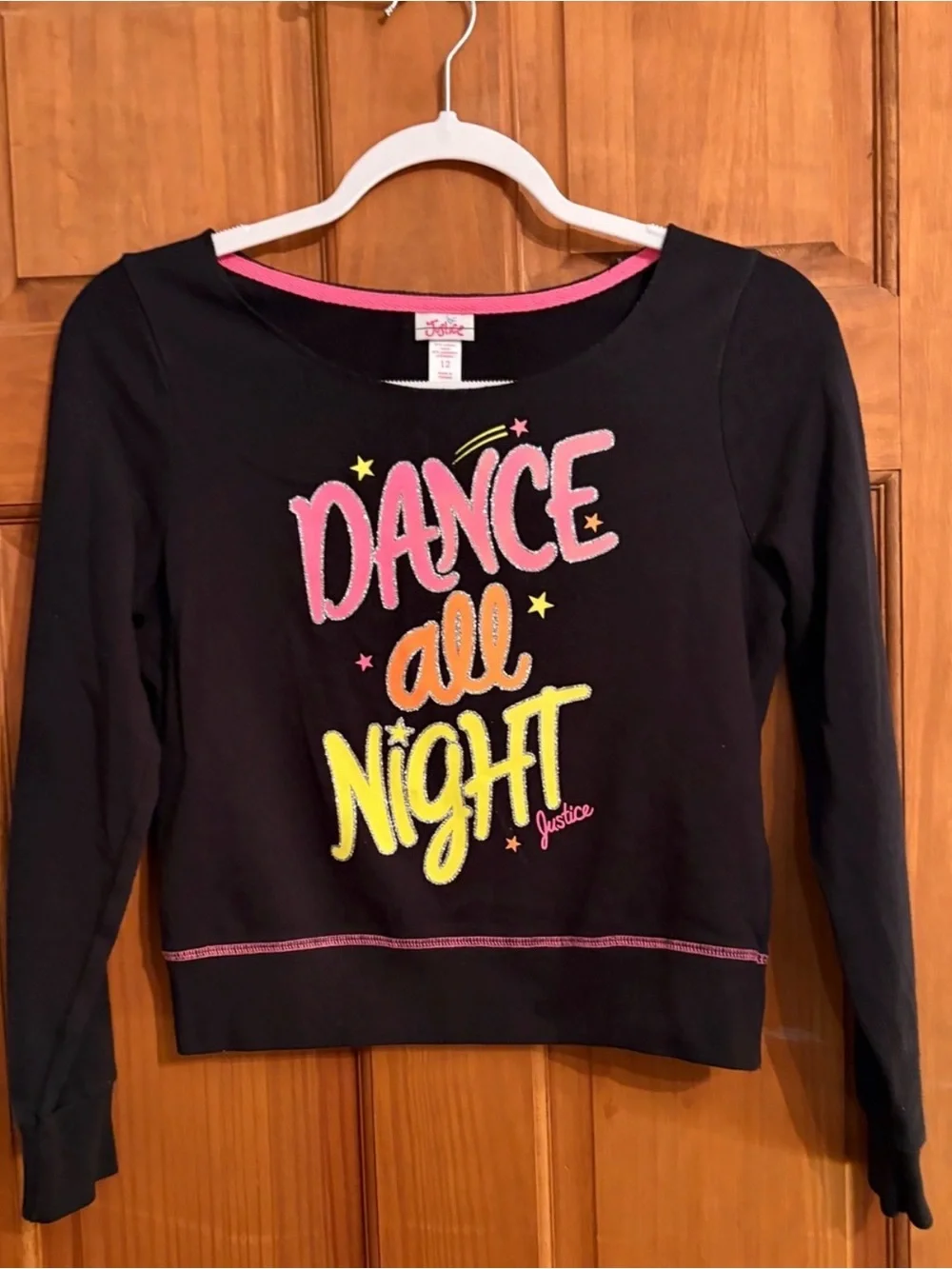Justice Girls Black Sweatshirt 